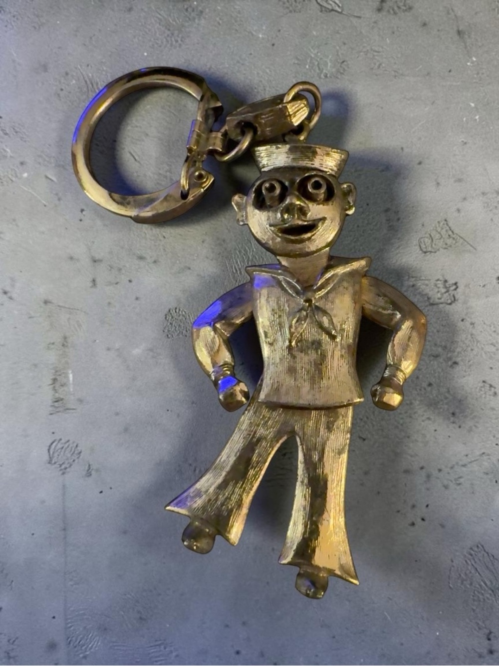 Vintage Silvertone Sailor Man Movable Keychain – Articulated Figure